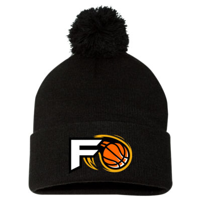 Pom-Pom Knit Touque *Embroidered Logo* Thumbnail